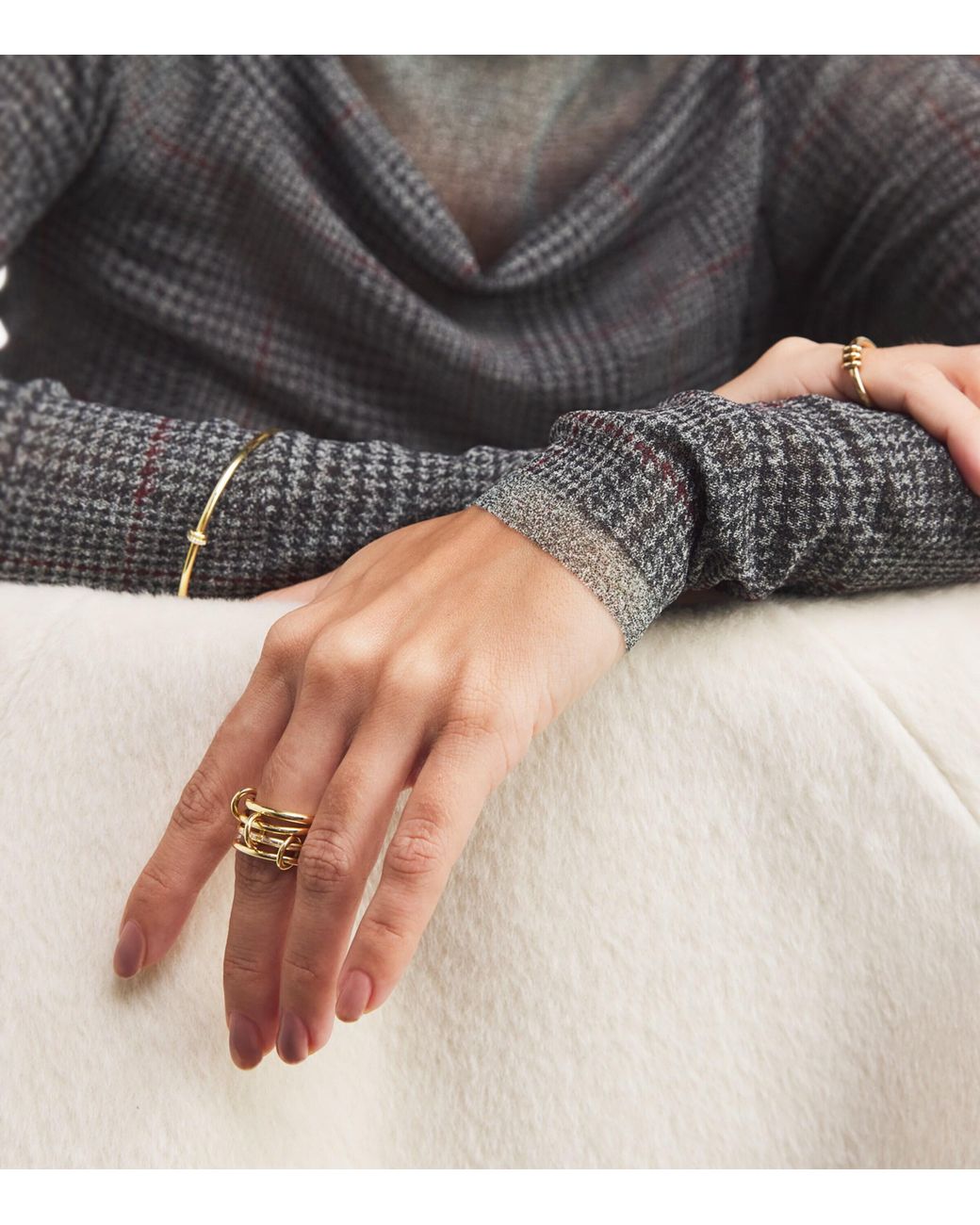 Spinelli Kilcollin Metallic And Diamond Kira Ring