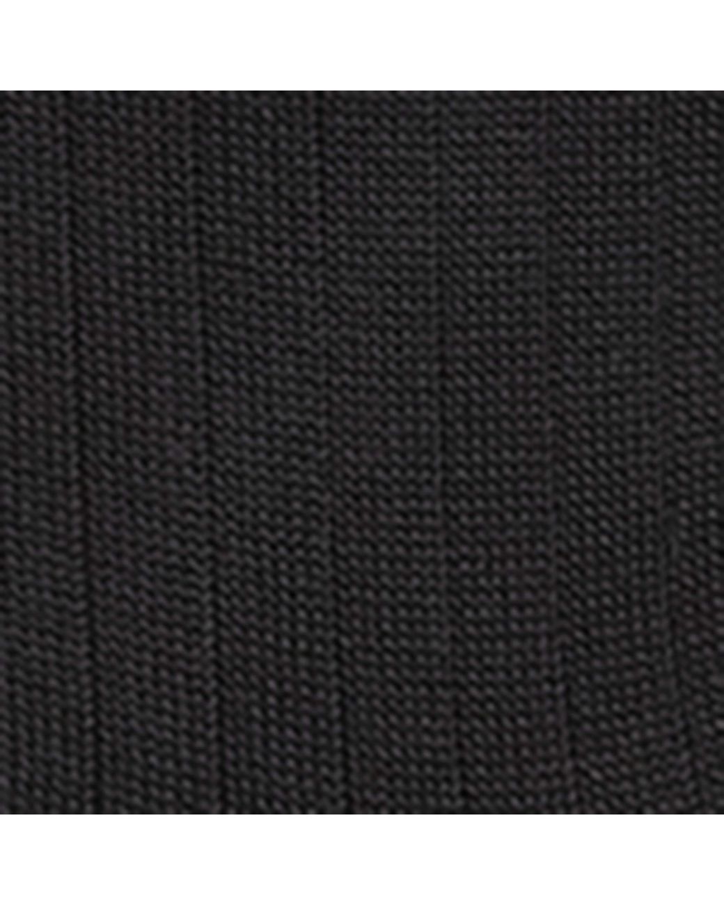 Falke Black Milano Ribbed Socks for men