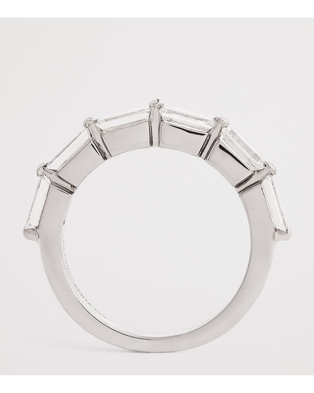 Anita Ko Metallic And Diamond Baguette Floating Ring