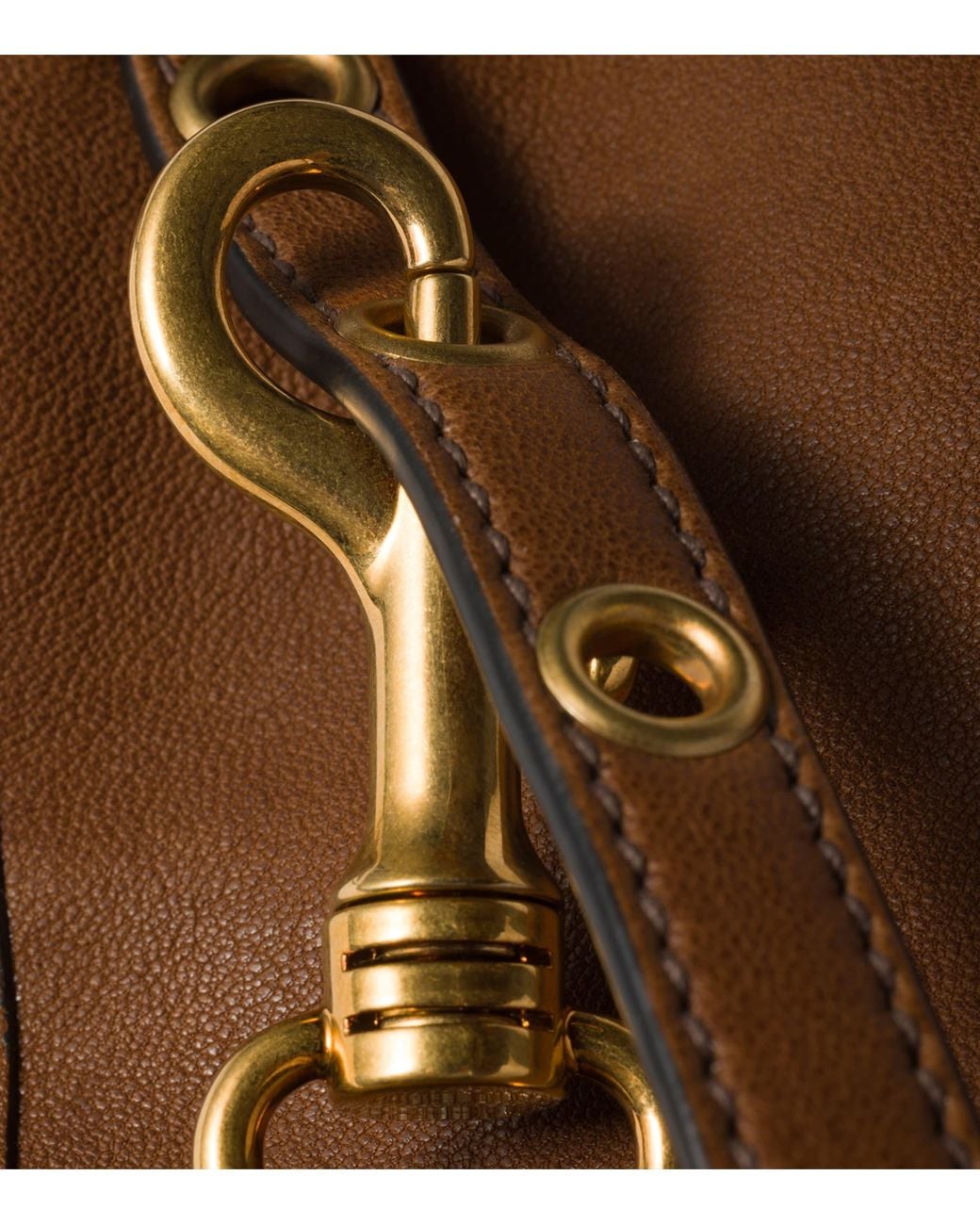 Miu Miu Brown Nappa Leather Pouch