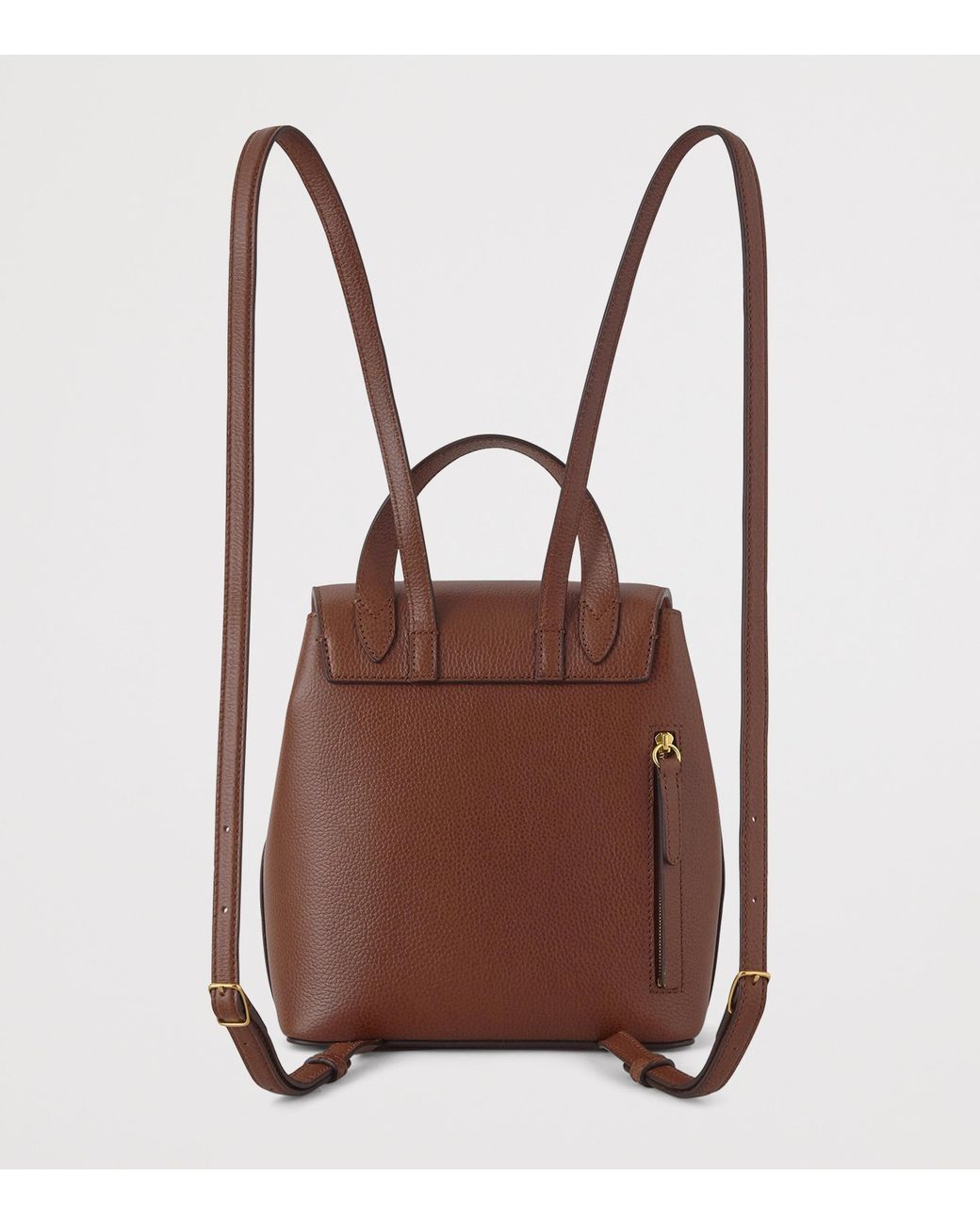 Mulberry Brown Mini Grained Leather Bayswater Backpack