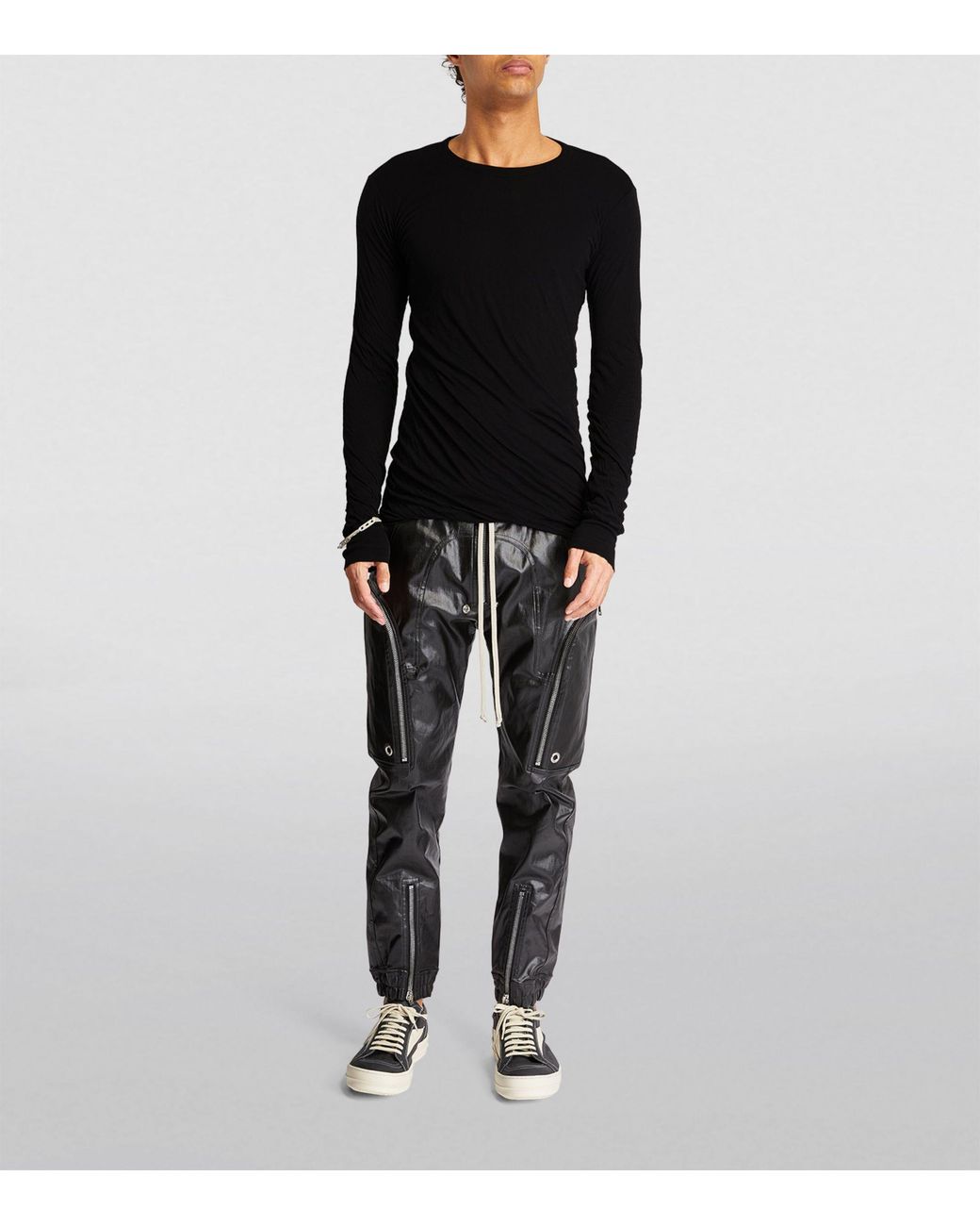 Rick Owens Double Layer T-shirt in Black for Men | Lyst
