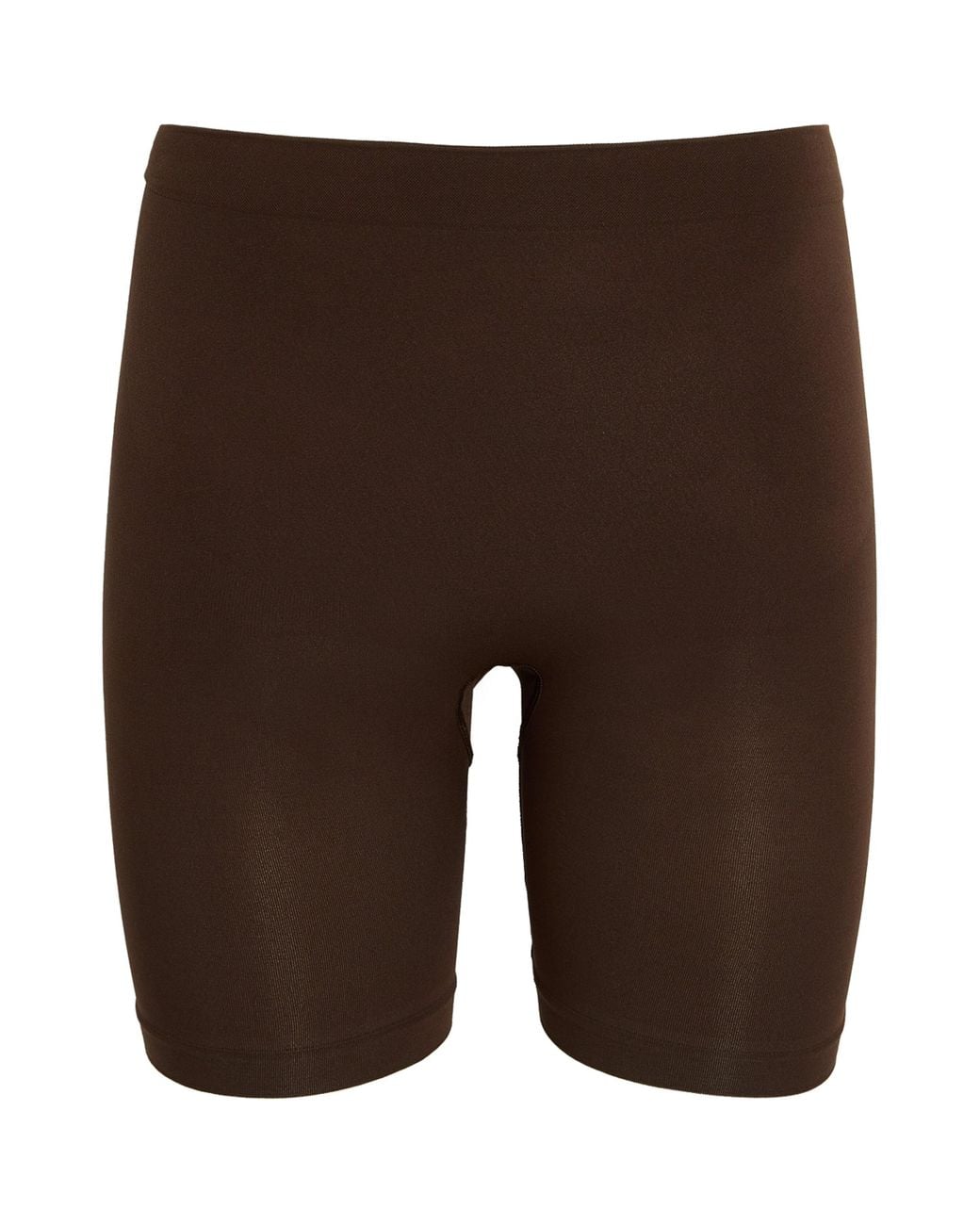 Skims Brown Seamless Sculpt Mid-Thigh Shorts