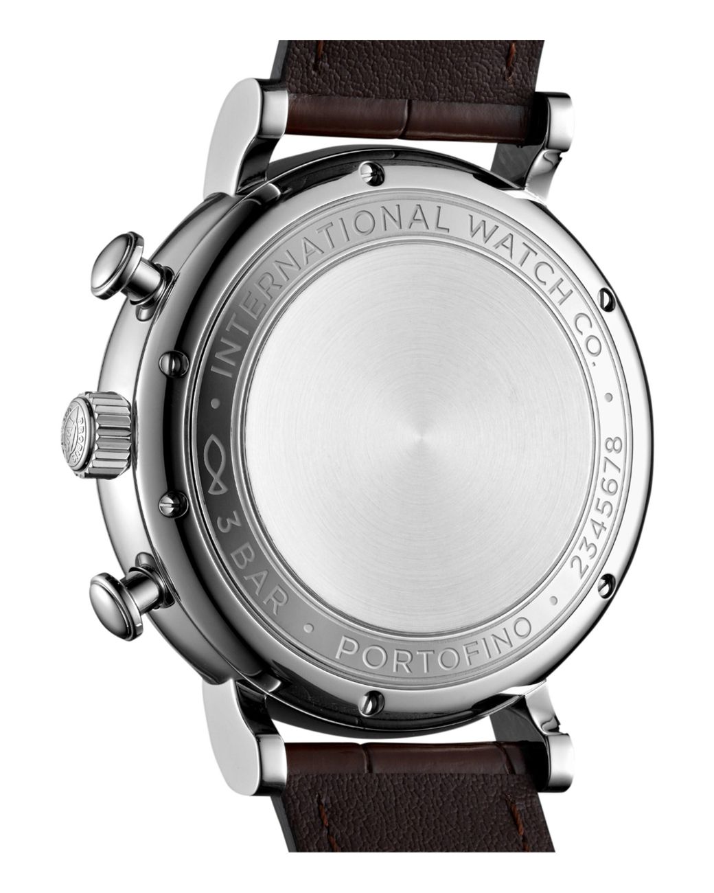 Iwc Gray Stainless Steel Portofino Chronograph Watch for men