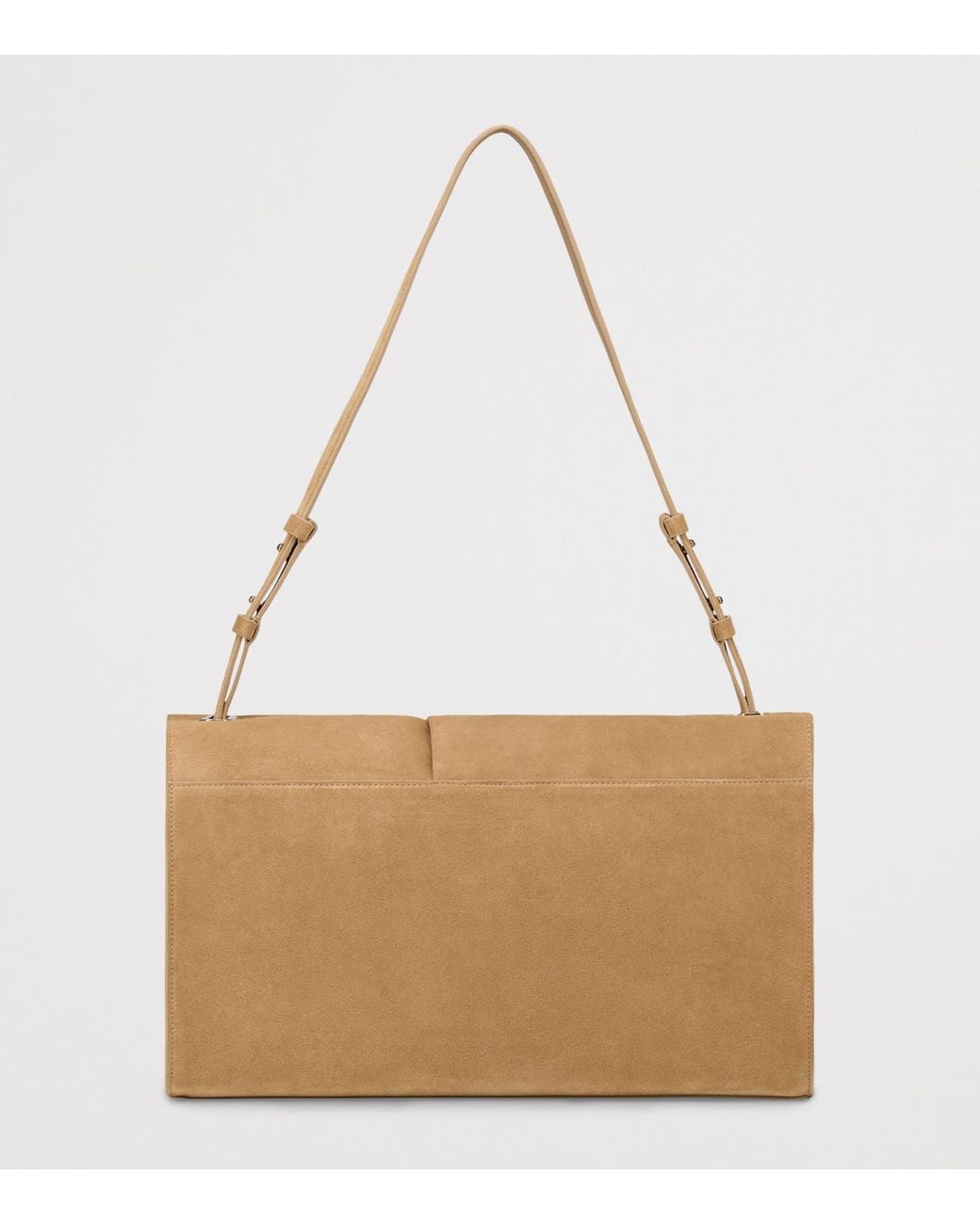Christian Louboutin Natural Baggy Large Suede Shoulder Bag