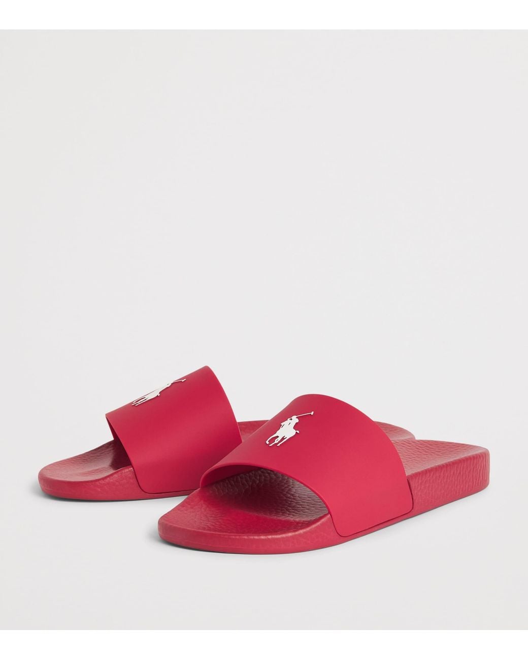Polo Ralph Lauren Pink Polo Pony Slides for men