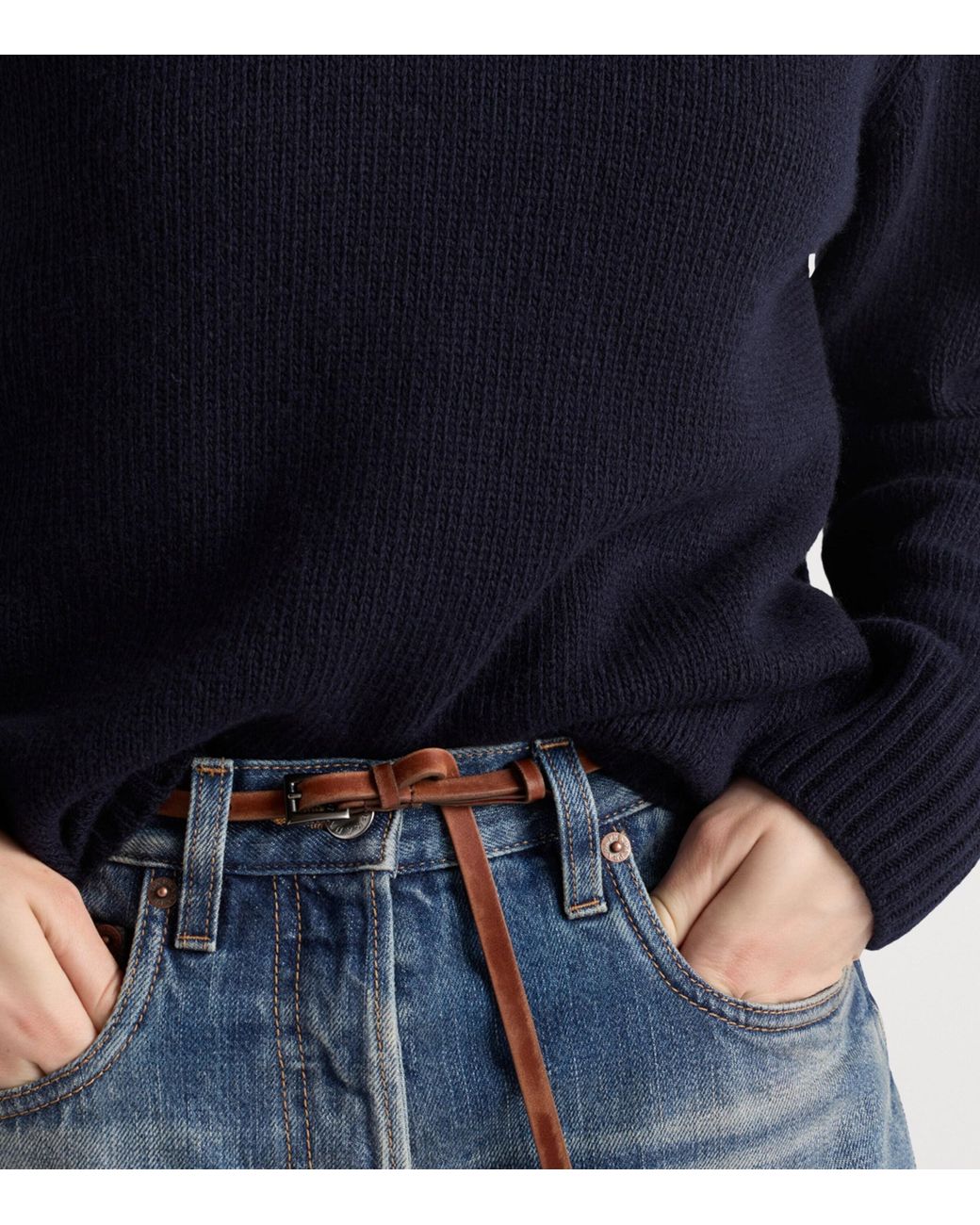 Prada Blue Wool-Cashmere Sweatshirt