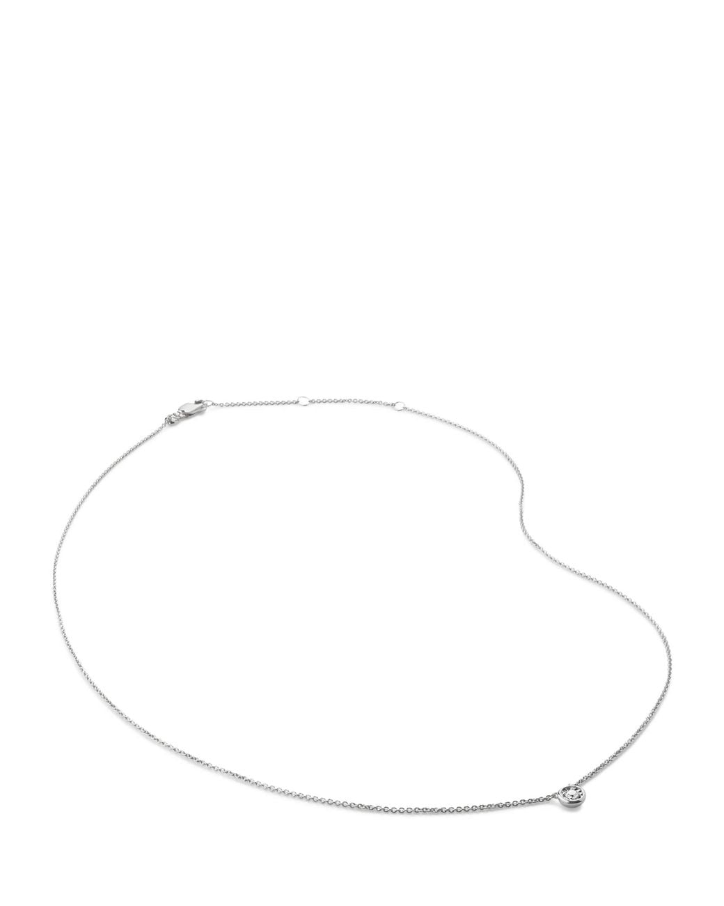 Monica Vinader Natural Small Sterling And Diamond Necklace