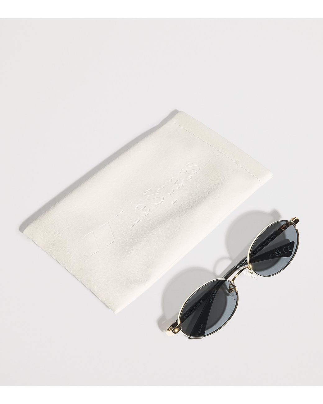 Le Specs Blue Icicle Oval Sunglasses