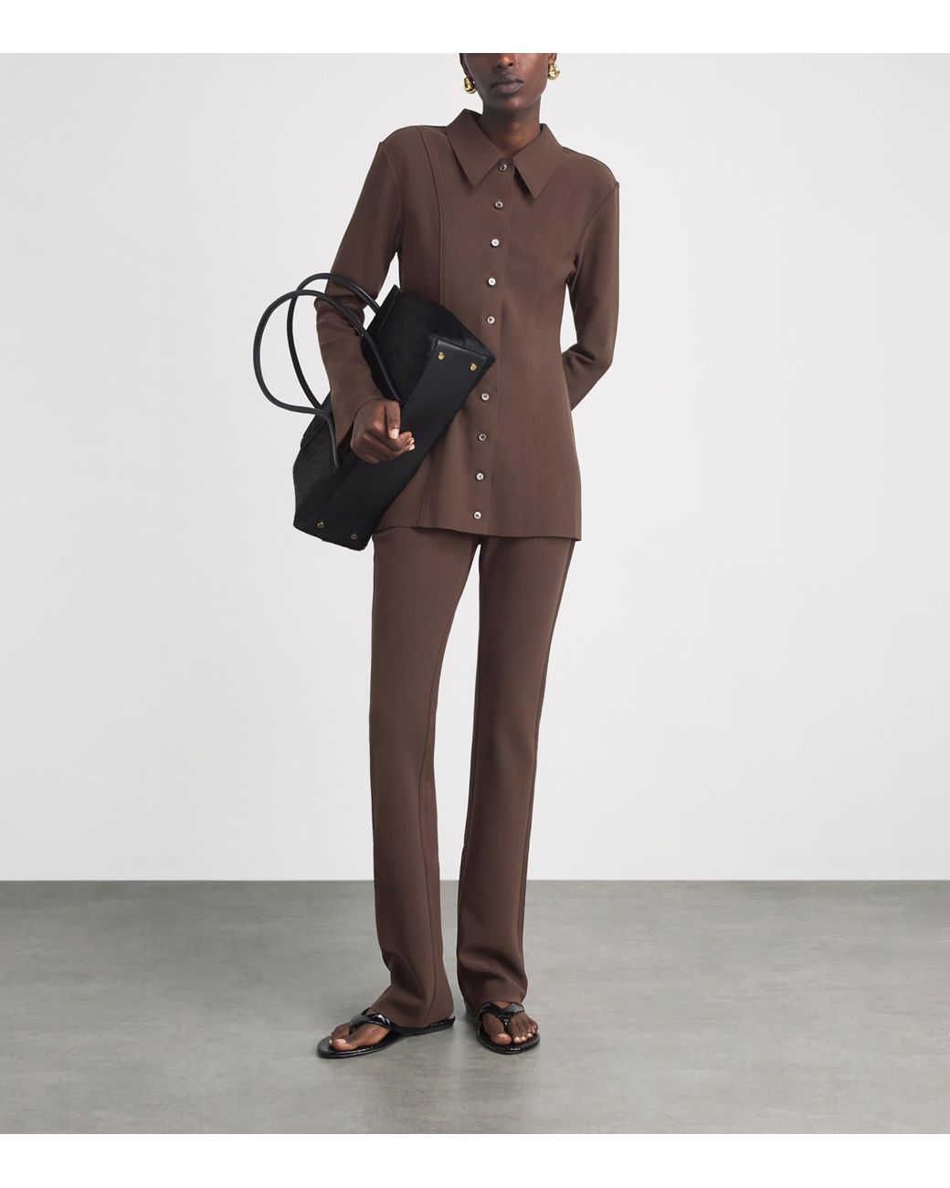 Birrot Brown Lay 2 Straight Trousers