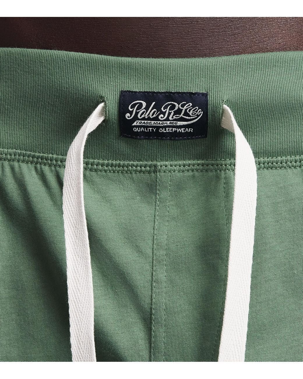 Polo Ralph Lauren Green Cotton Jersey Pyjama Shorts for men