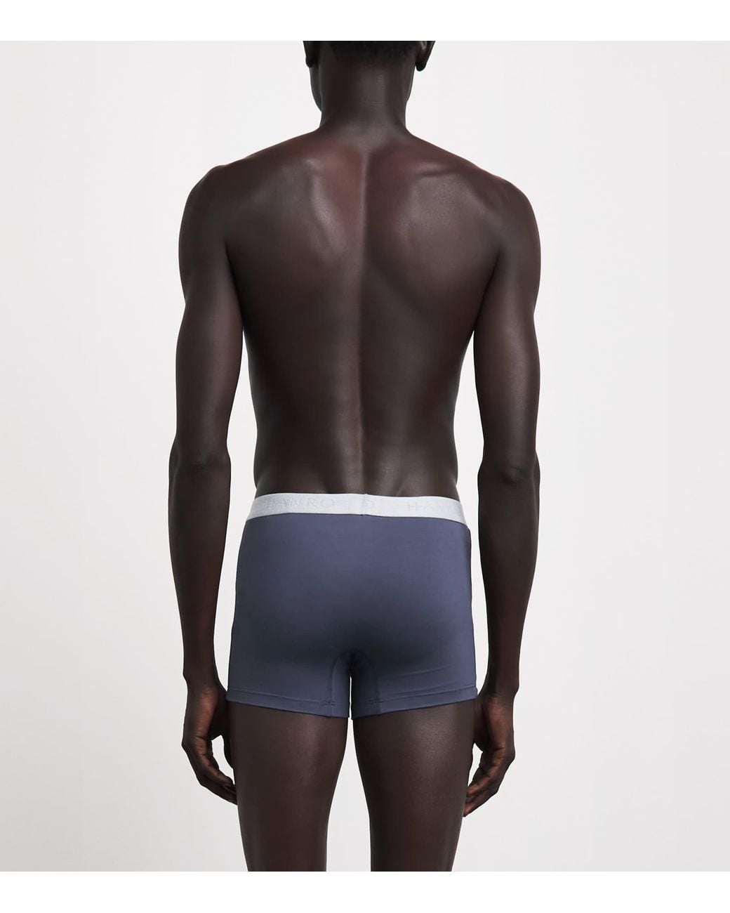 Hanro Blue Cotton-Blend Essential Trunks for men