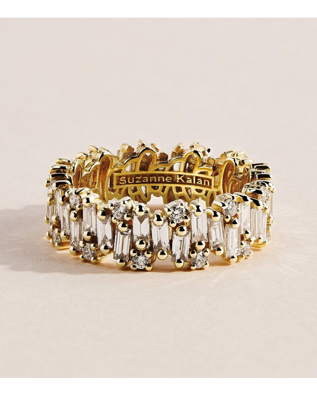 Suzanne Kalan Metallic And Diamond Shimmer Audrey Ring