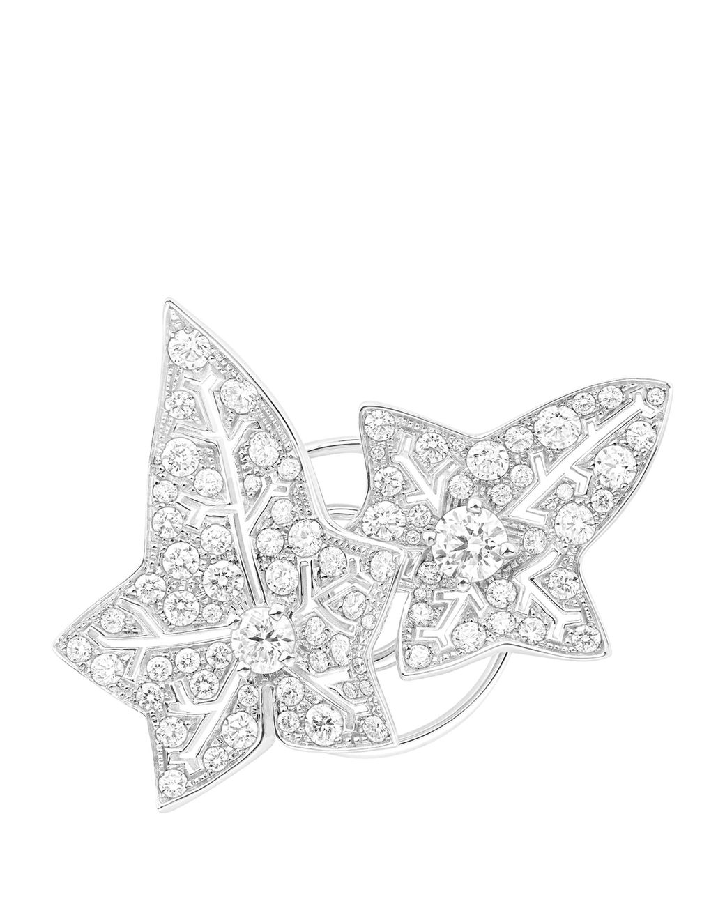Boucheron White And Diamond Lierre De Paris Brooch