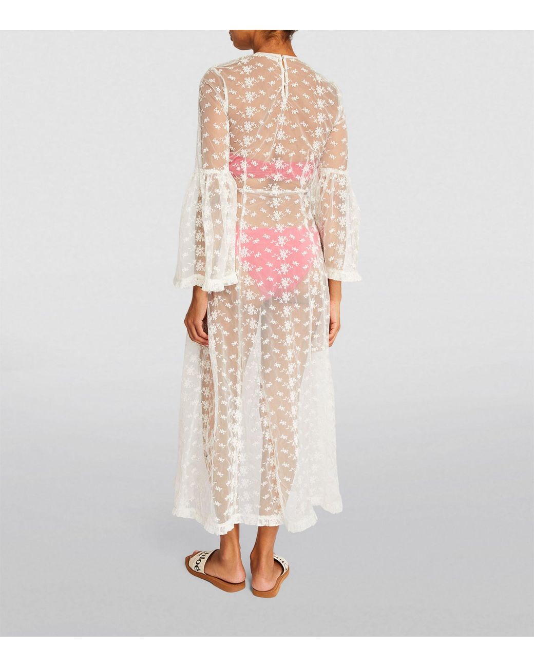 doen sheer dress Doen Adalise Sea Salt White Sheer Maxi by Doen