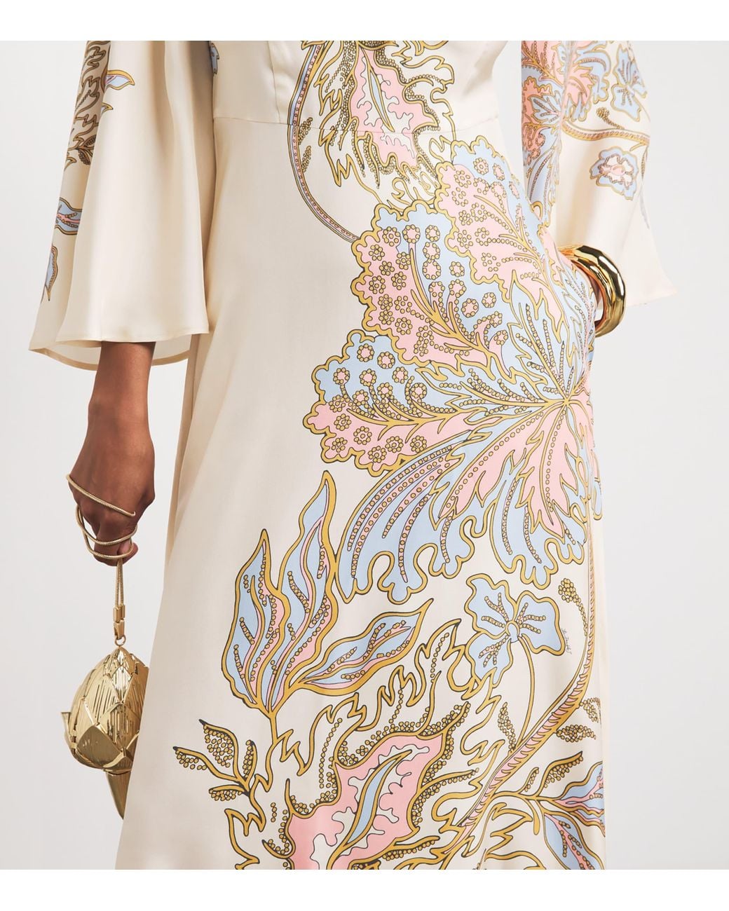 LaDoubleJ Natural Silk Sorella Kaftan Maxi Dress