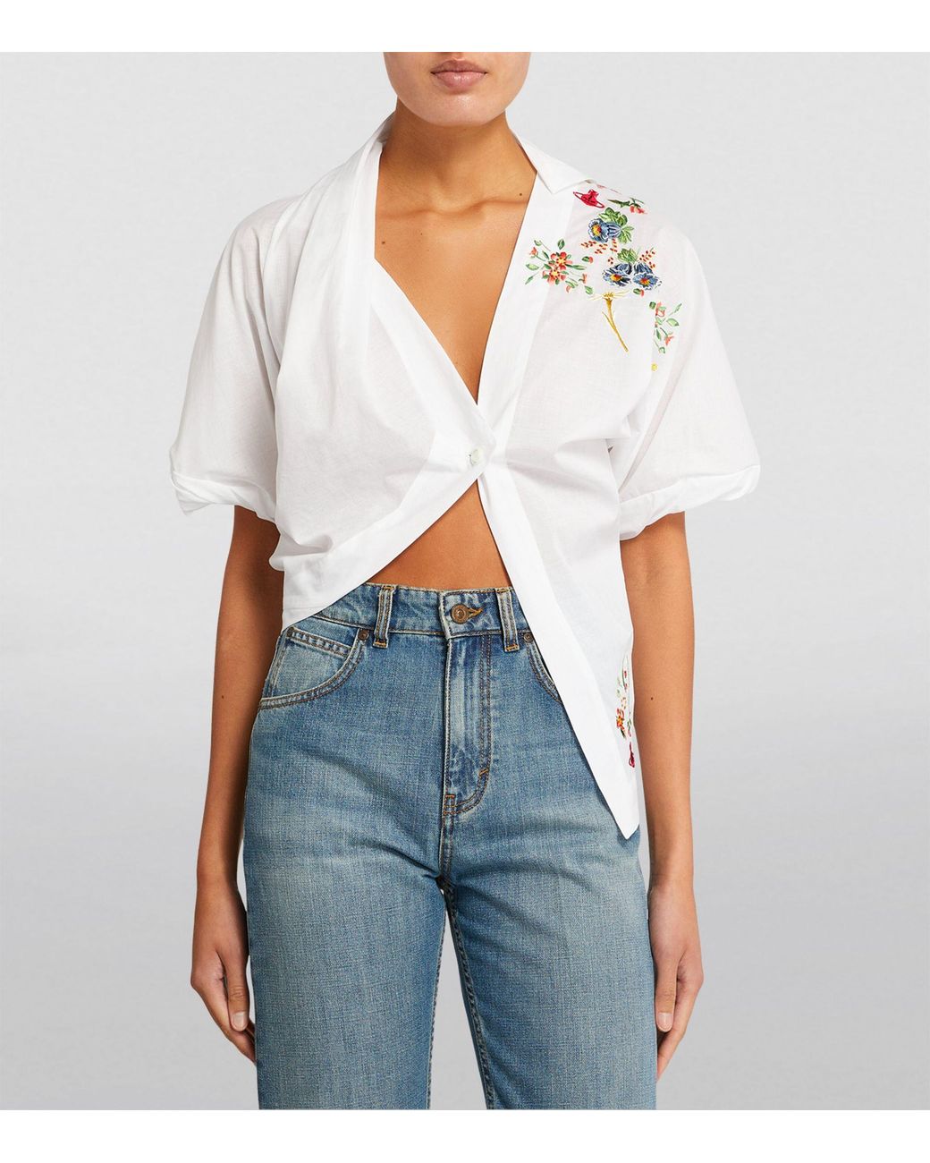 Vivienne Westwood Cotton Natalia Shirt in White | Lyst