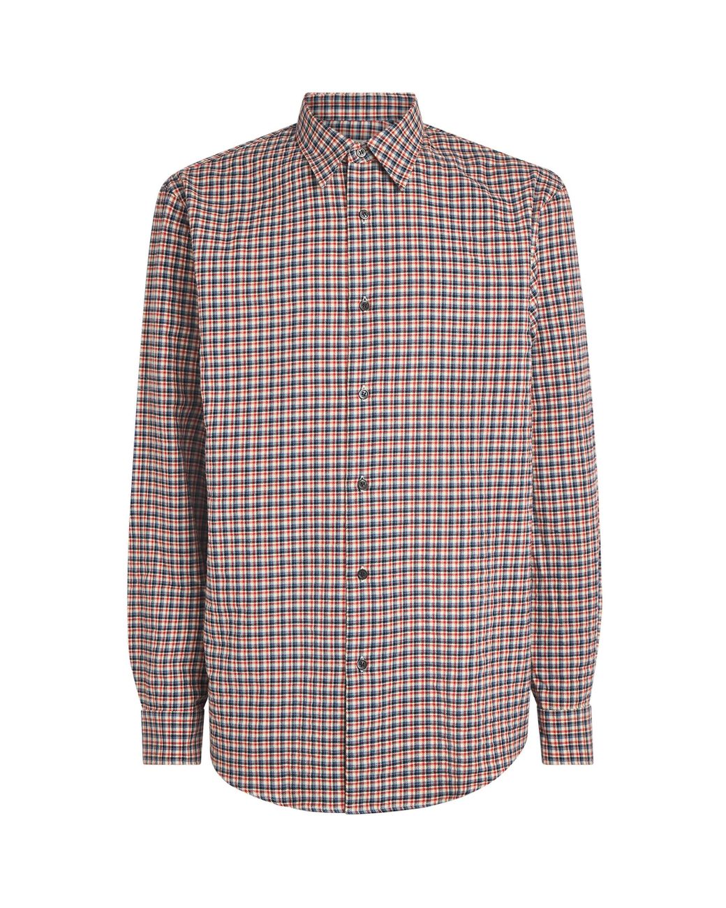 Dries Van Noten Purple Flannel Check Shirt for men