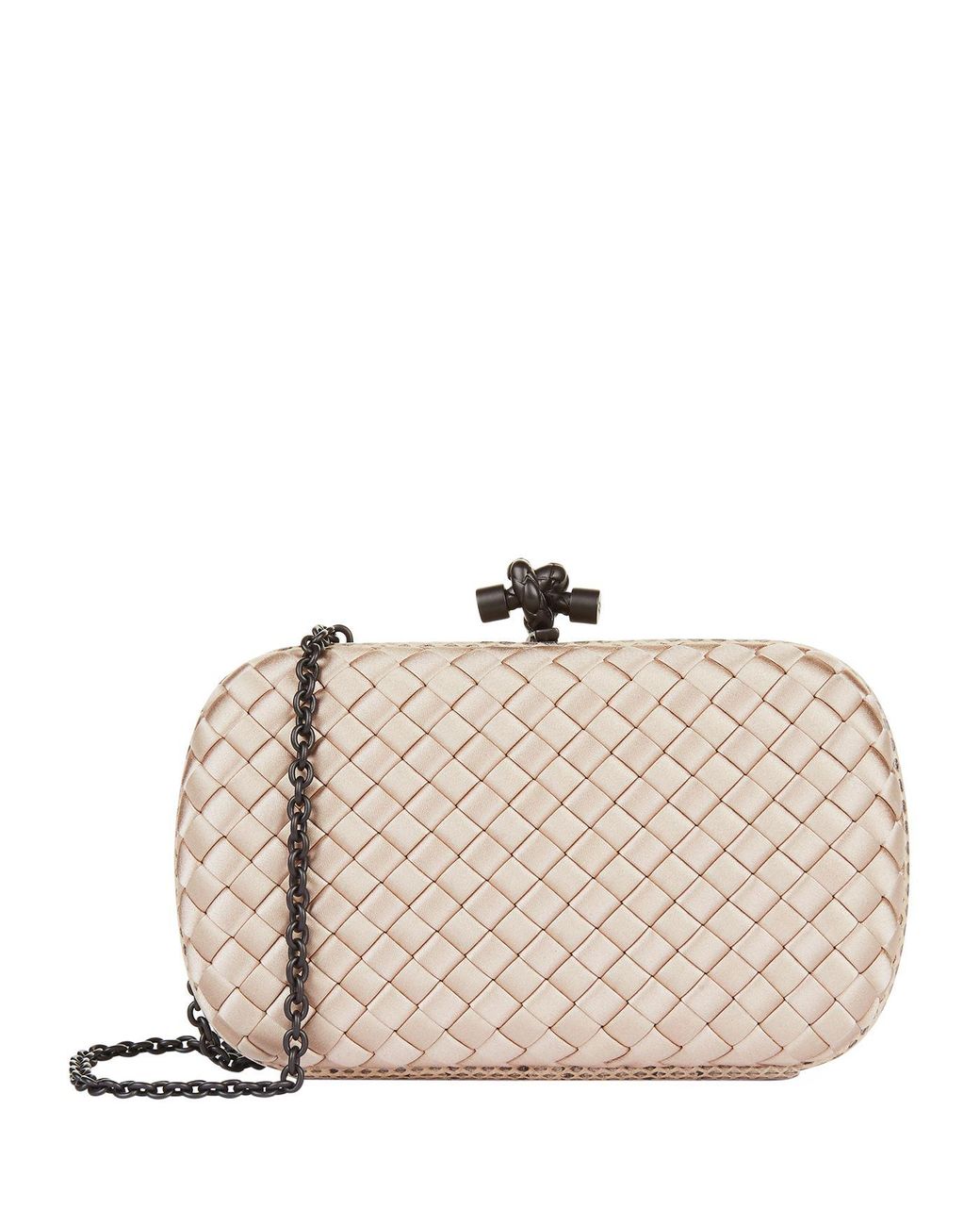 Bottega Veneta Intrecciato Knot Clutch Bag  Rent Bottega Veneta Handbags  for $195/month