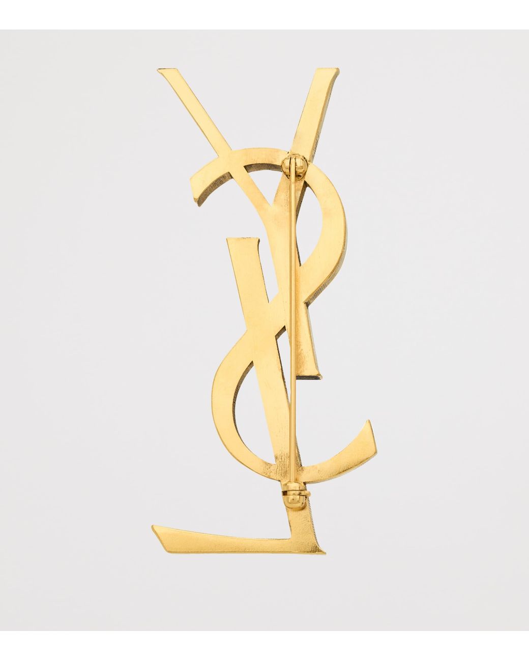 Saint Laurent Metallic Cassandre Brooch
