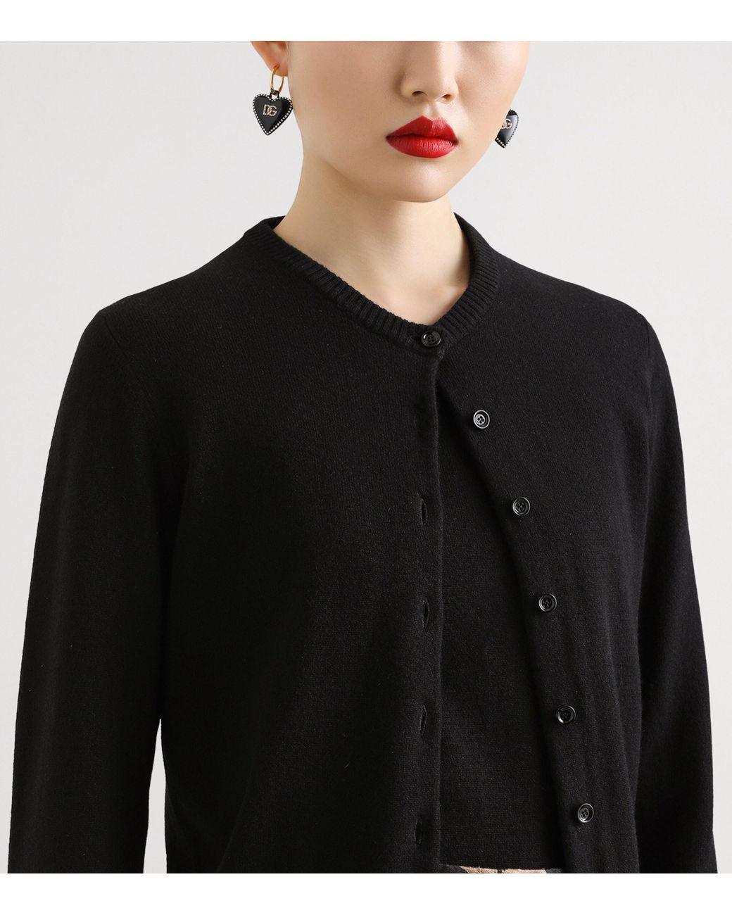 Dolce & Gabbana Black Cashmere Cardigan