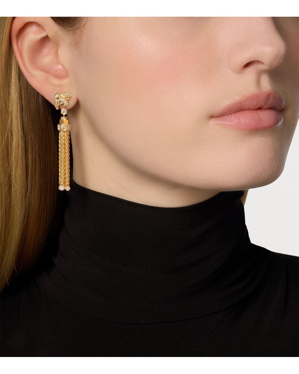 Chaumet Metallic And Diamond Bee De Pompon Earrings
