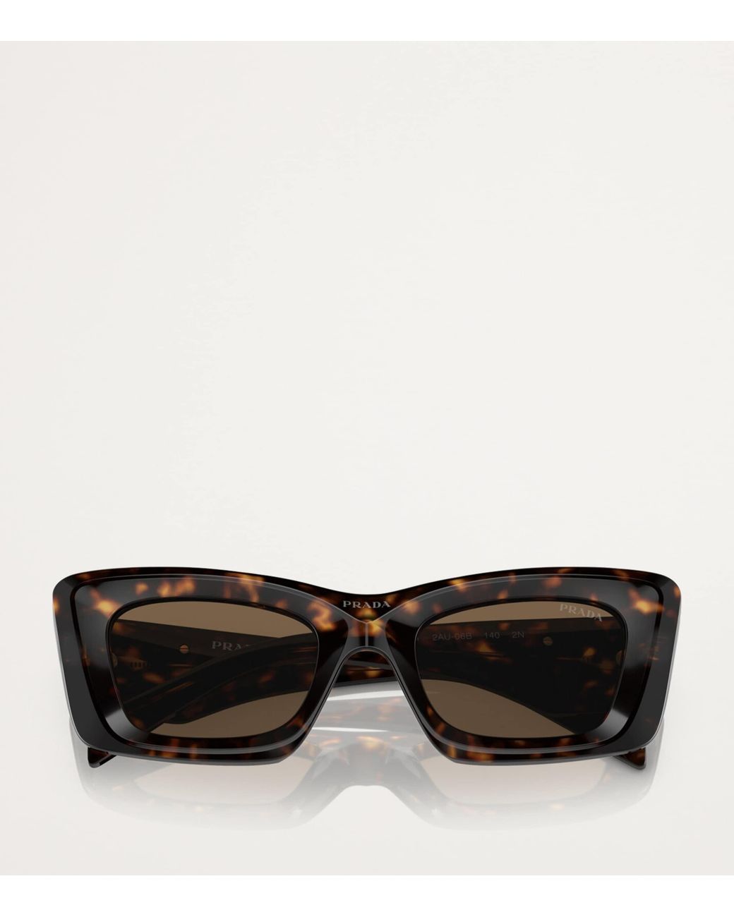 Prada Brown Rectangular Sunglasses