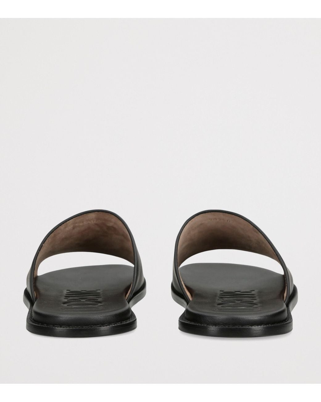 Loewe Black Flex Anagram Slides for men