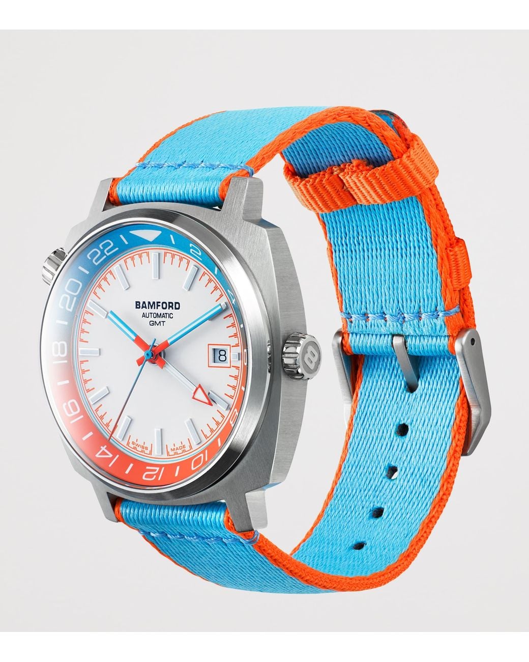 BAMFORD LONDON Blue Stainless Steel Gmt Summer -5 Watch