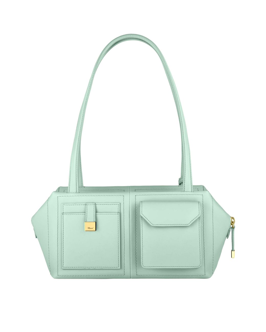 Chopard Green Leather Ice Cube Shoulder Bag