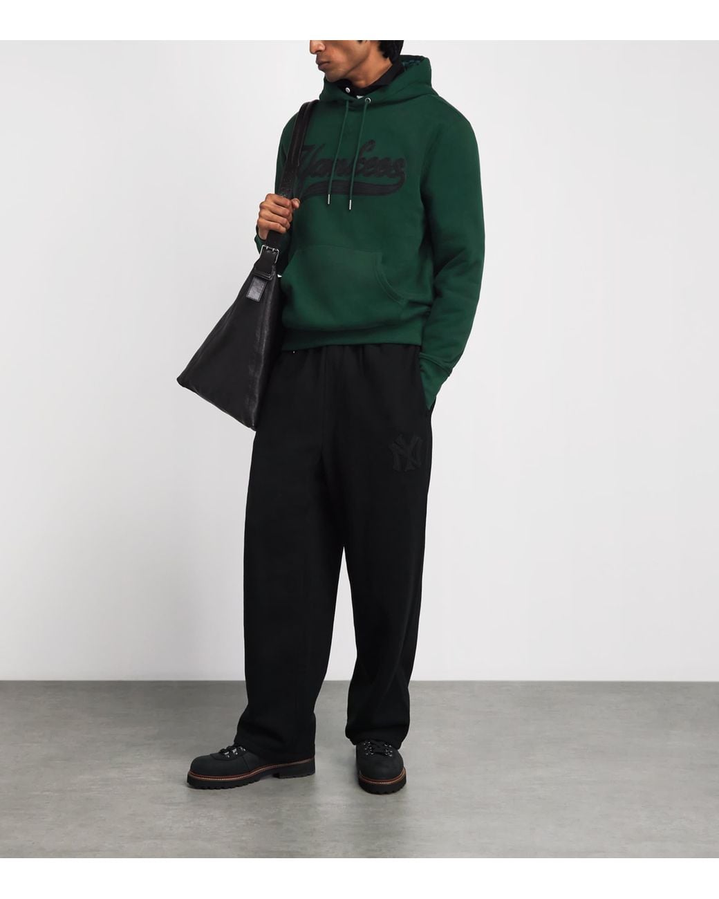 Polo Ralph Lauren Green X Yankees Logo Hoodie for men