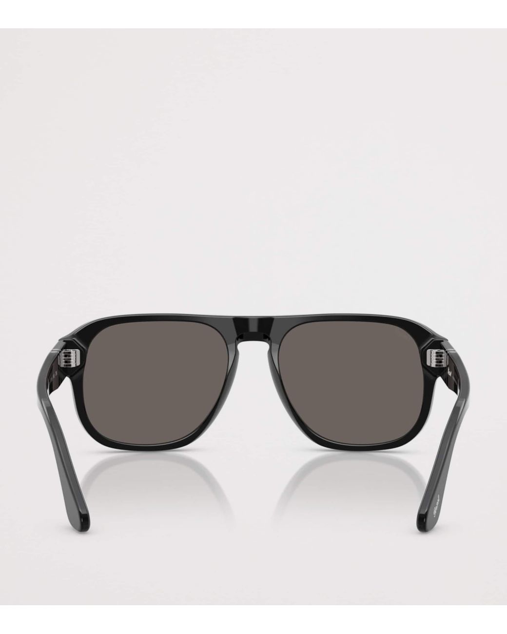 Persol Gray Acetate Jean Rectangle Sunglasses