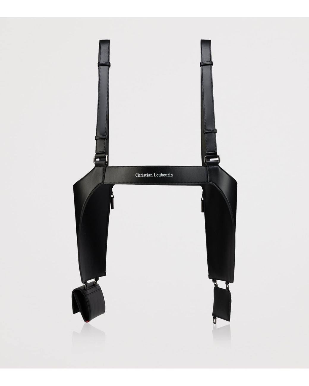 Christian Louboutin Black Tactical Leather Harness for men