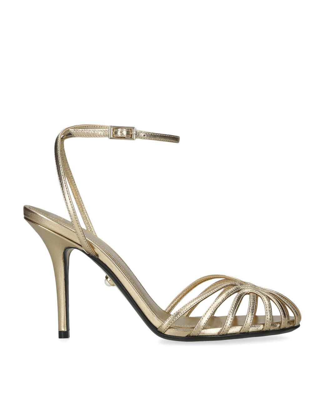 ALEVI Metallic Leather Blake Heeled Sandals 95