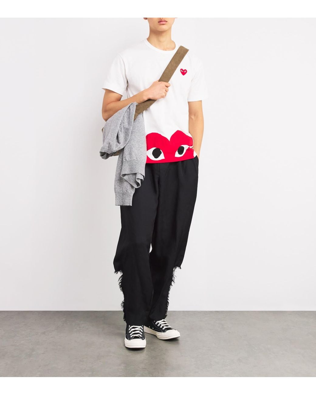 COMME DES GARÇONS PLAY Red Heart Logo T-Shirt for men
