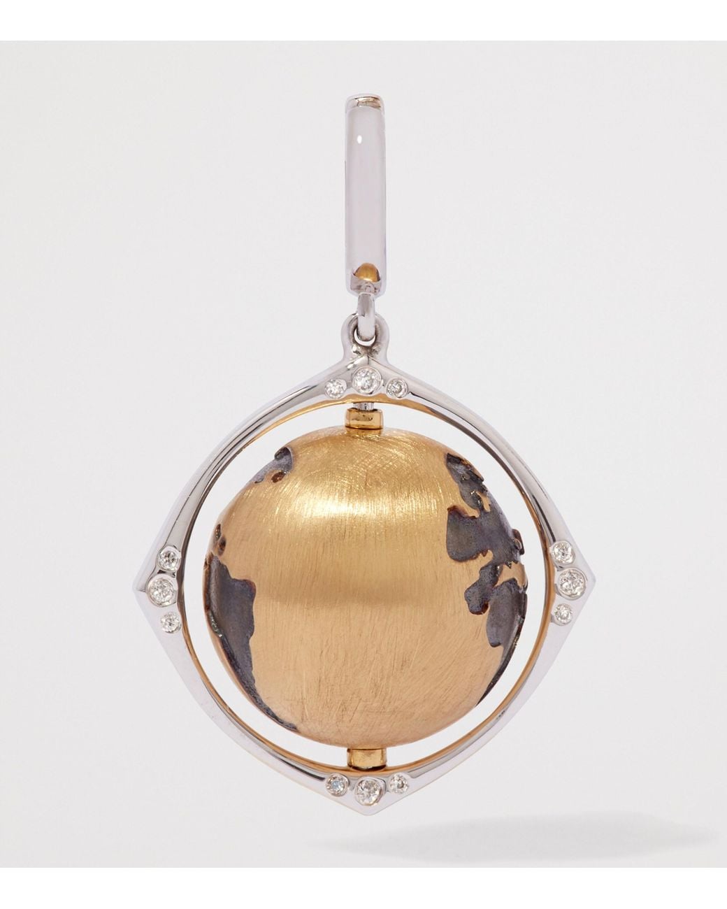 Annoushka Metallic And Diamond Spinning Globe Charm
