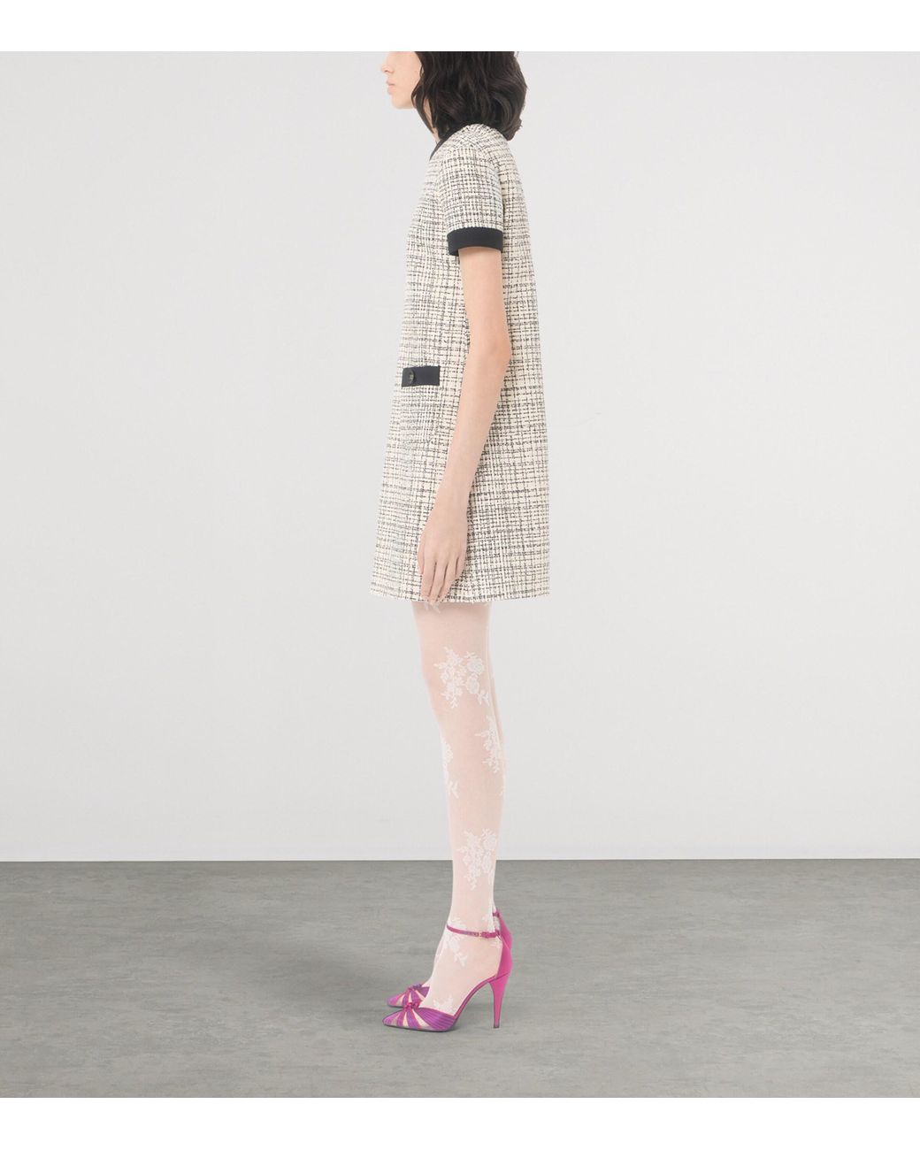 Valentino White Tweed Mini Dress