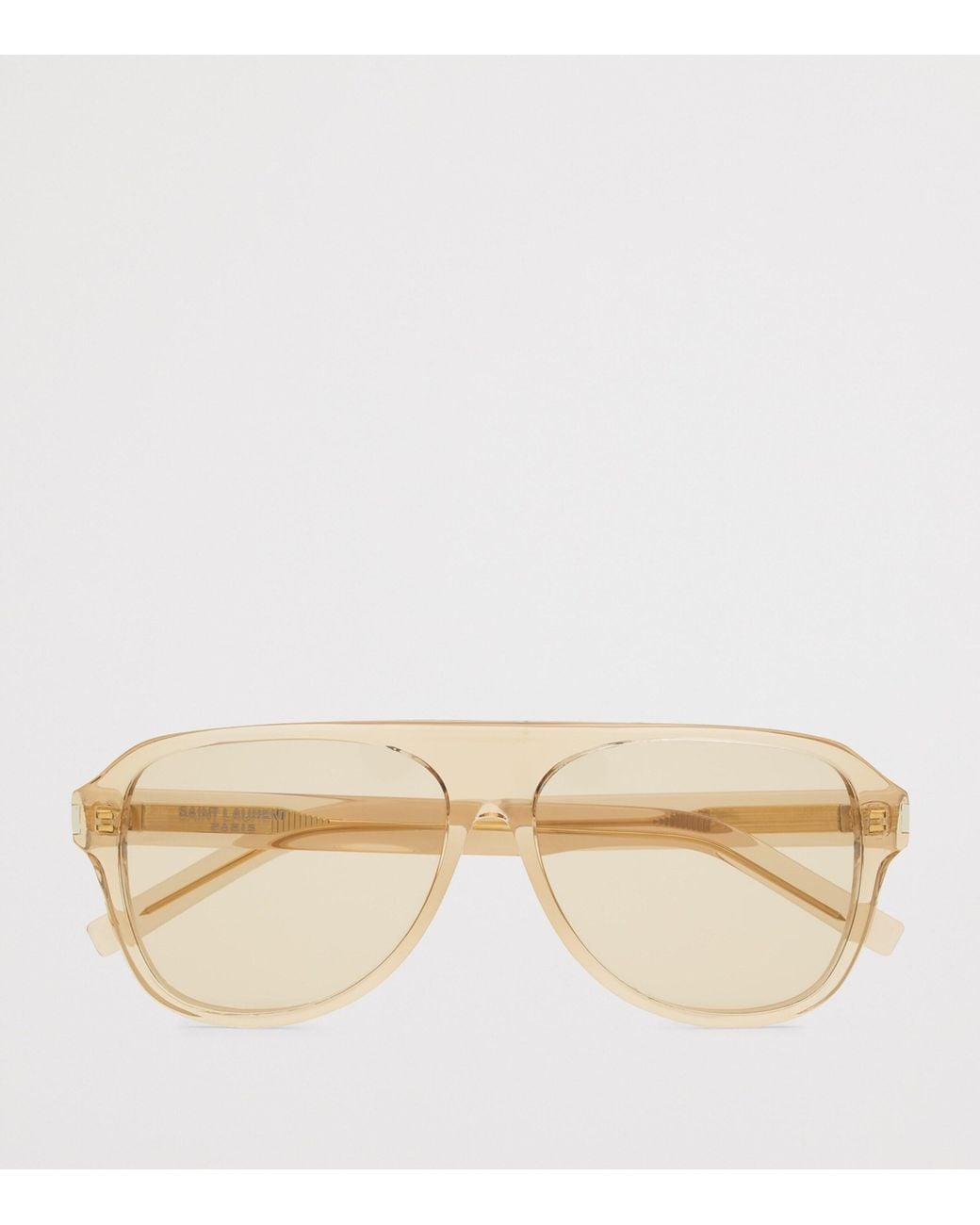 Saint Laurent Natural Aviator Sunglasses