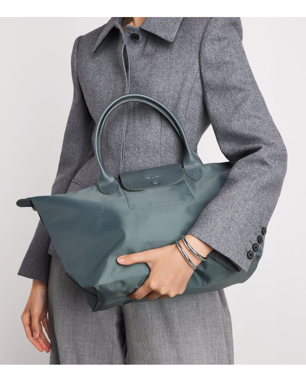 Longchamp Blue Medium Le Pliage One Tote Bag