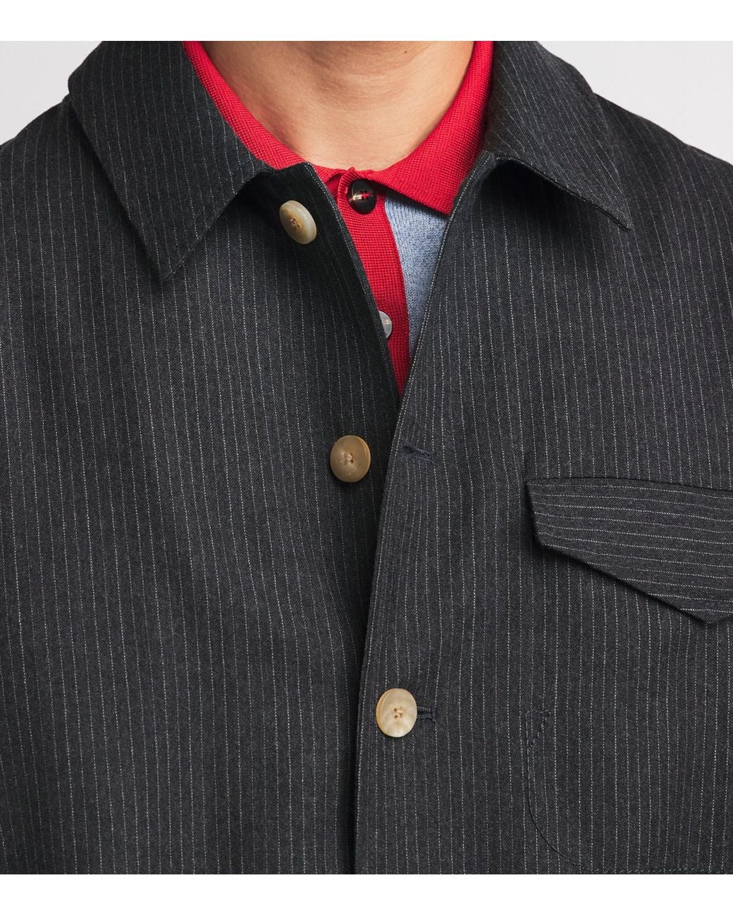 Jacquemus Black Wool Cubano Overshirt for men