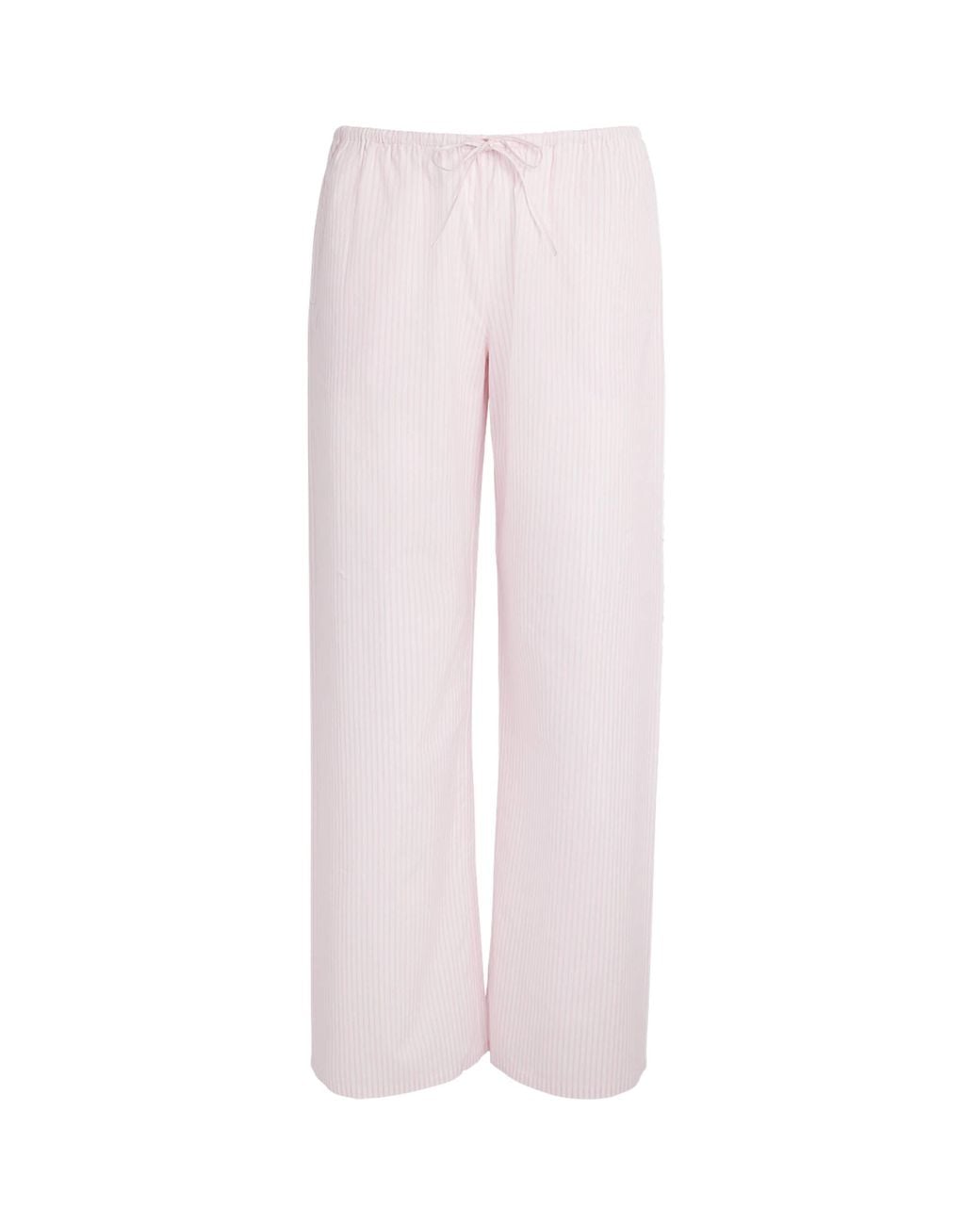 Suzie Kondi Pink Cotton Stripe Pan Trousers