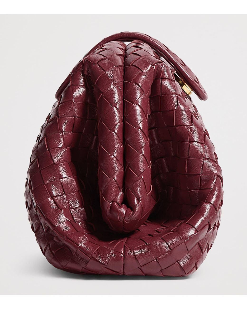 Bottega Veneta Purple Small Leather Lauren 1980 Clutch Bag