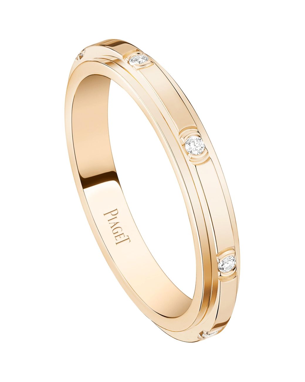 Piaget Metallic Rose And 8 Diamonds Possession Ring