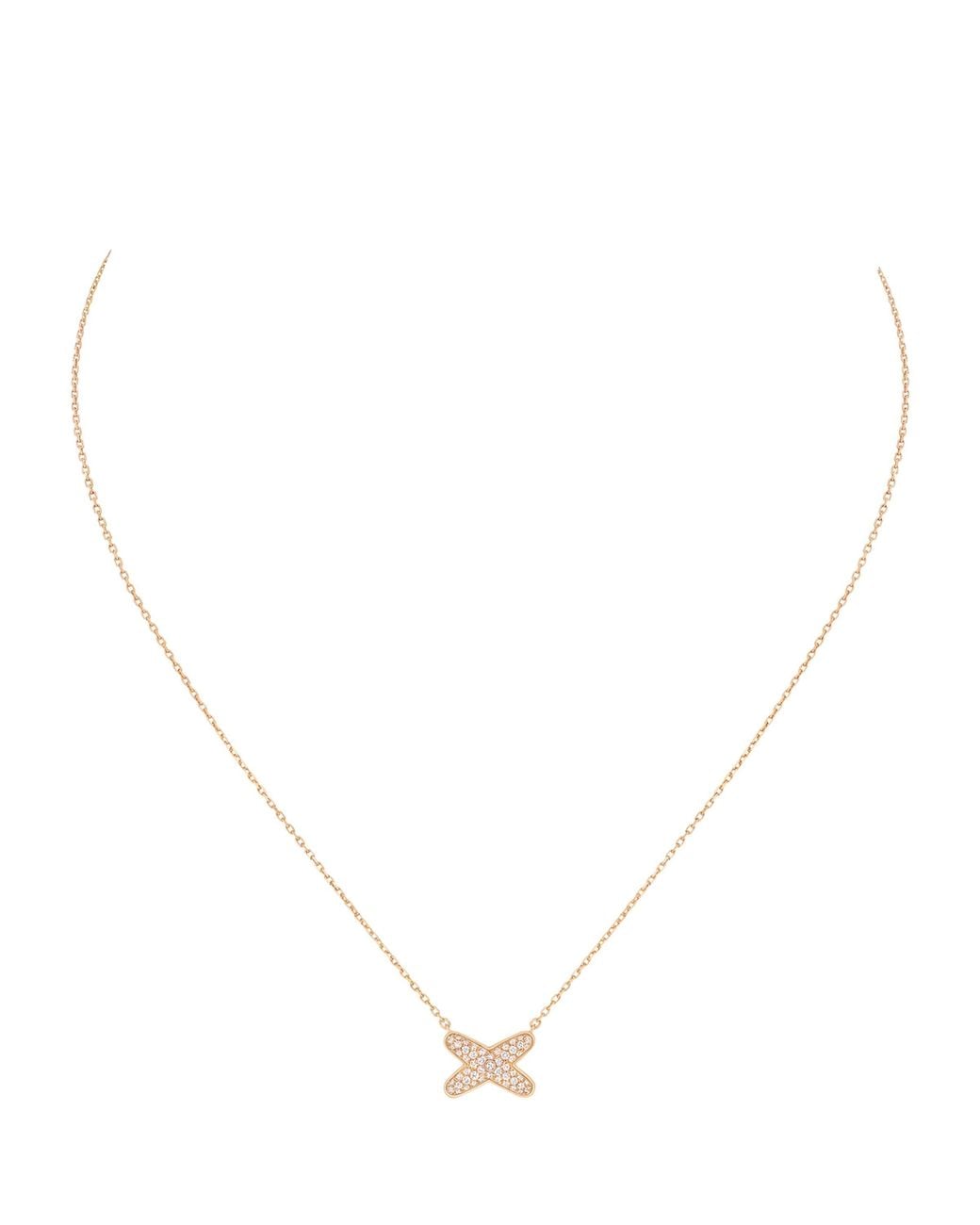 Chaumet Metallic And Diamond Jeux De Liens Pendant Necklace