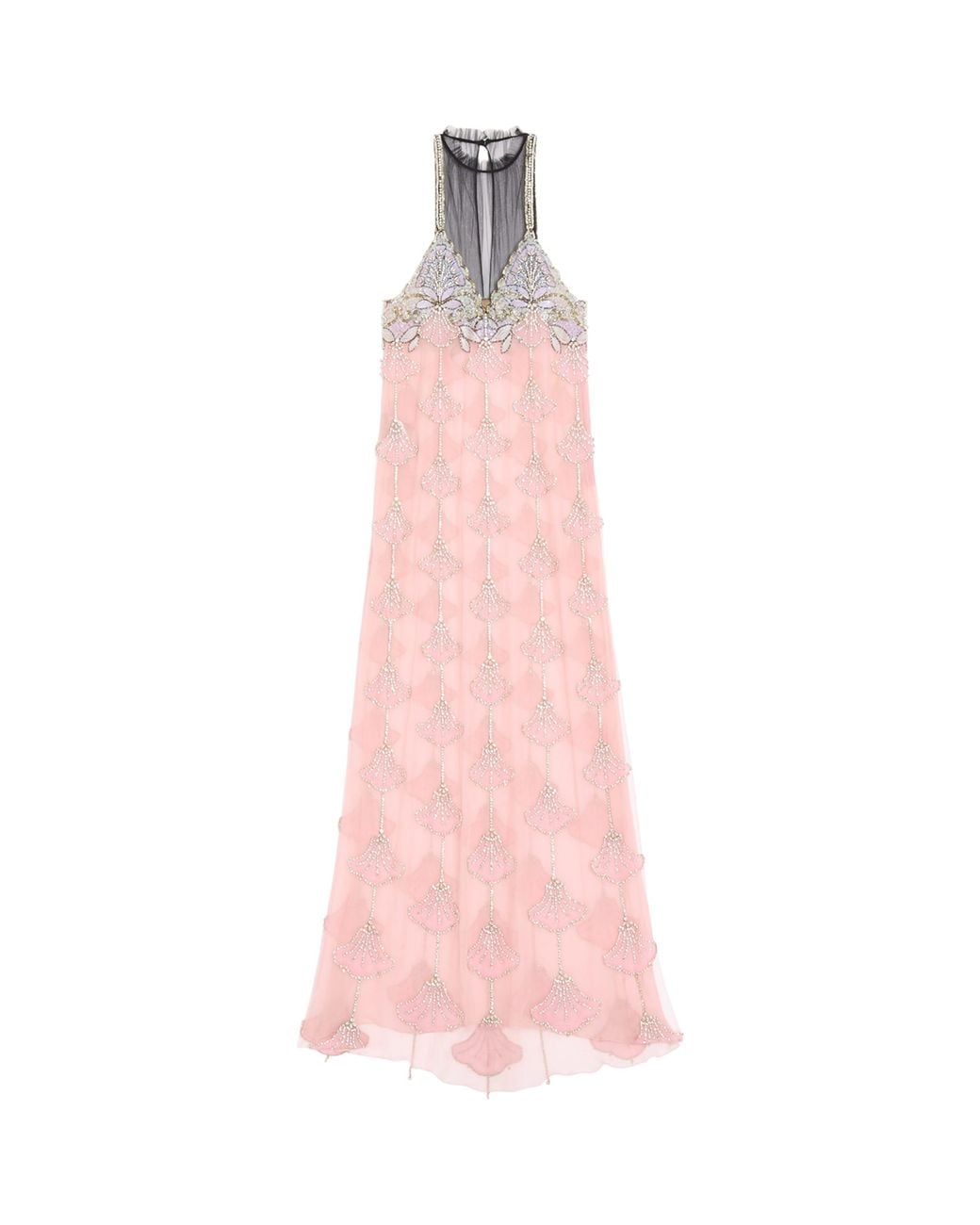Valentino Pink Embellished Tulle Gown