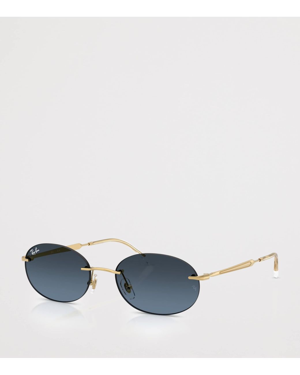 Ray-Ban Blue Rb3767 Metal Oval Sunglasses