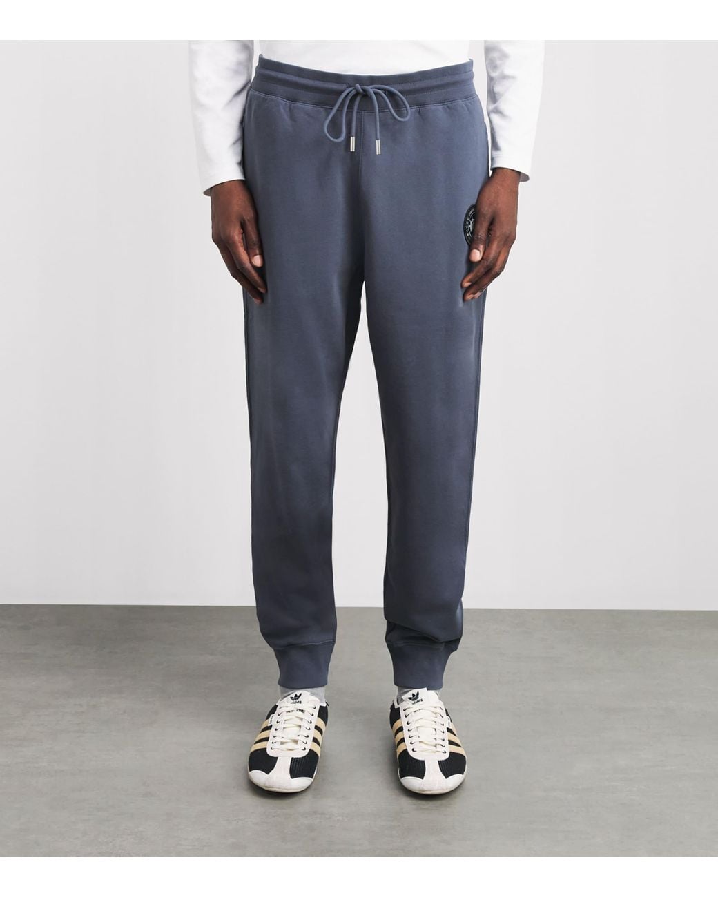 Canada Goose Blue Organic Cotton Loon Sweatpants for men