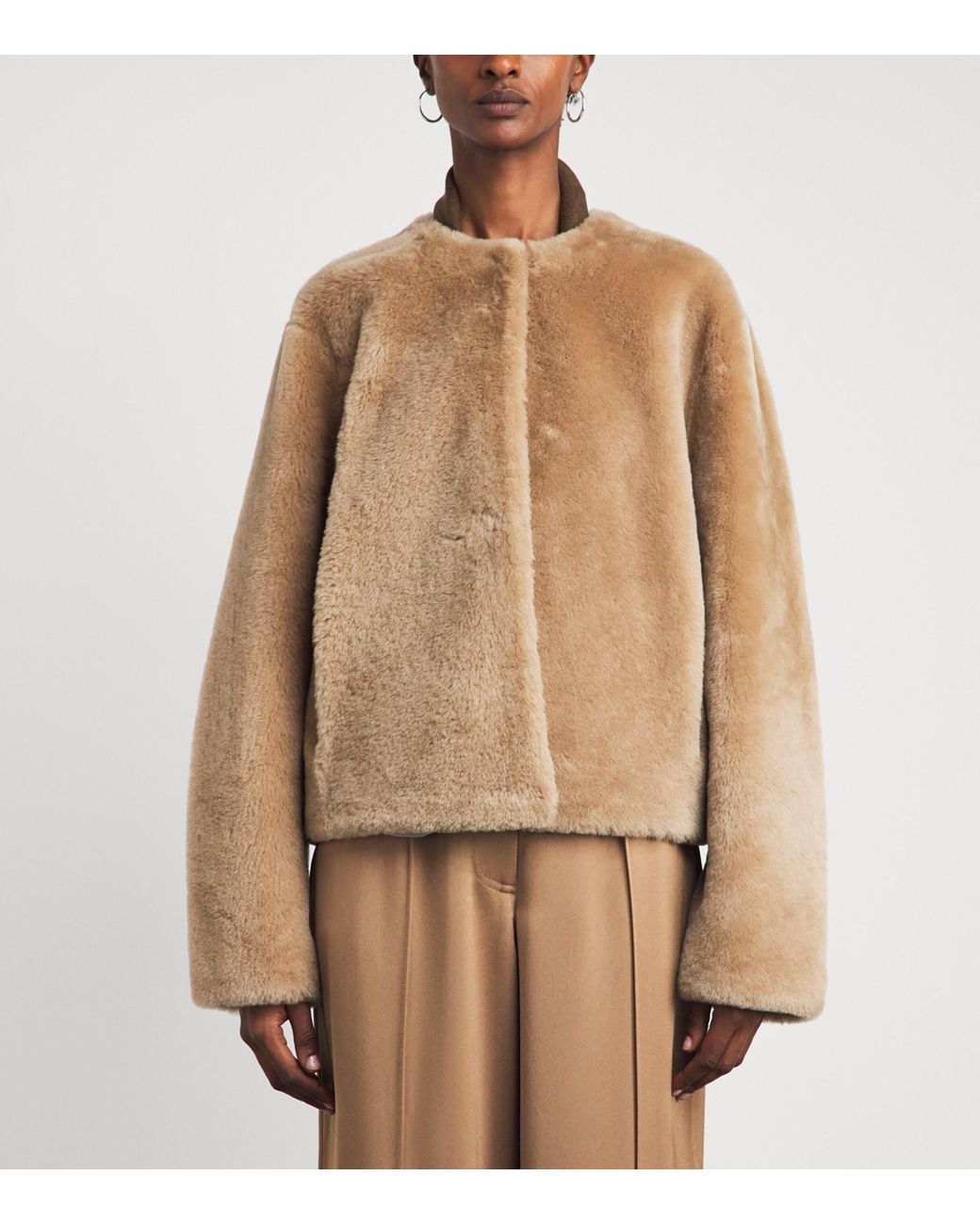 Charoux Natural Shearling Edie Coat
