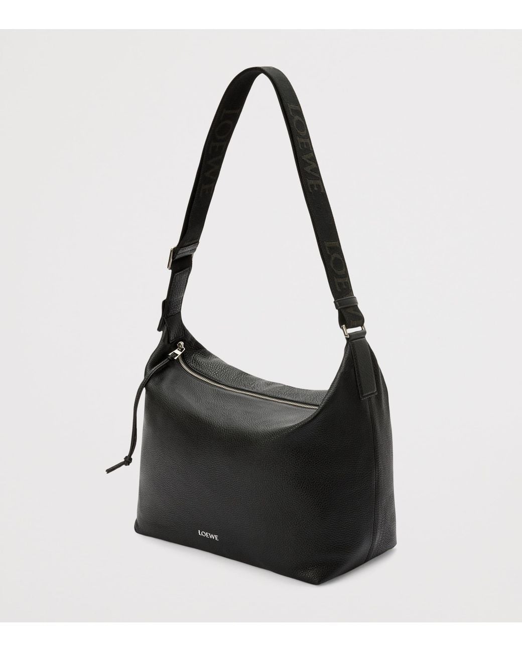 Loewe Black Leather Cubi Cross-Body Bag for men