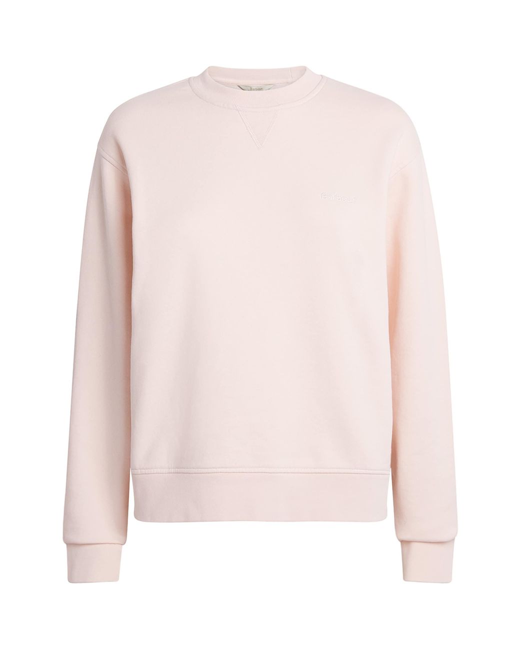 Barbour Pink Cotton Crew-Neck Sweatshirt